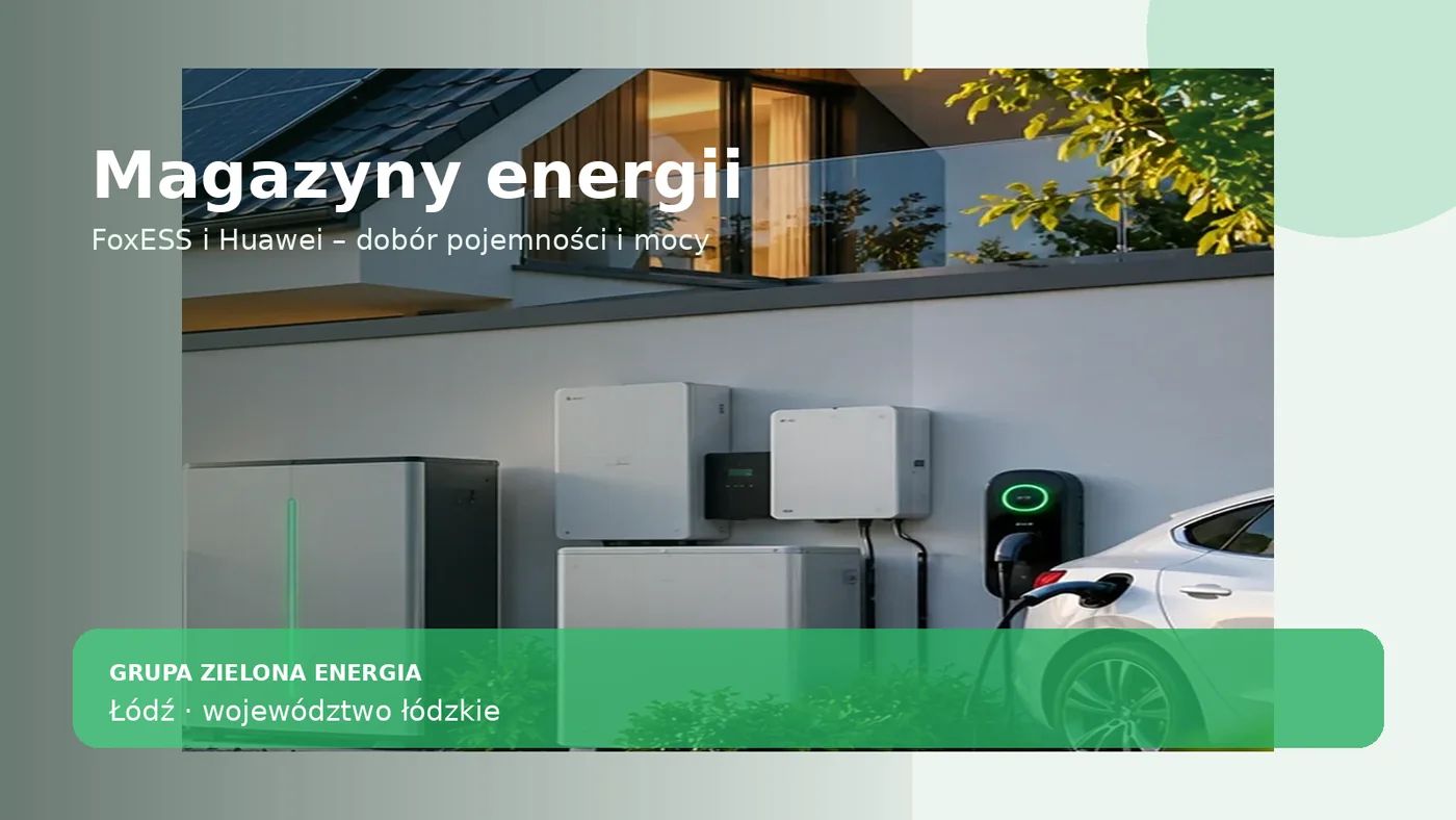 Magazyn energii do instalacji fotowoltaicznej